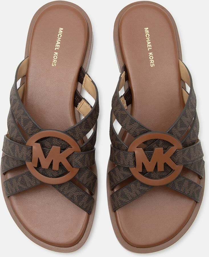 MICHAEL Kors Muiltjes 'ERIKA' bruin donkerbruin - Foto 3