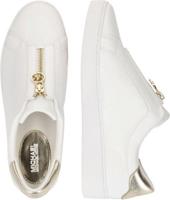 Michael Kors Dames Sneakers Keaton Zip Slip On Pale Gold Wit - Foto 5