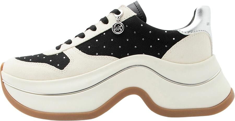 MICHAEL Kors Sneakers laag 'ARLA' beige zwart zilver offwhite