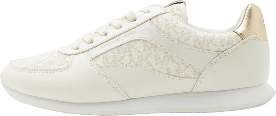 MICHAEL Kors Sneakers laag 'CINDY' ivoor donkerbeige goud