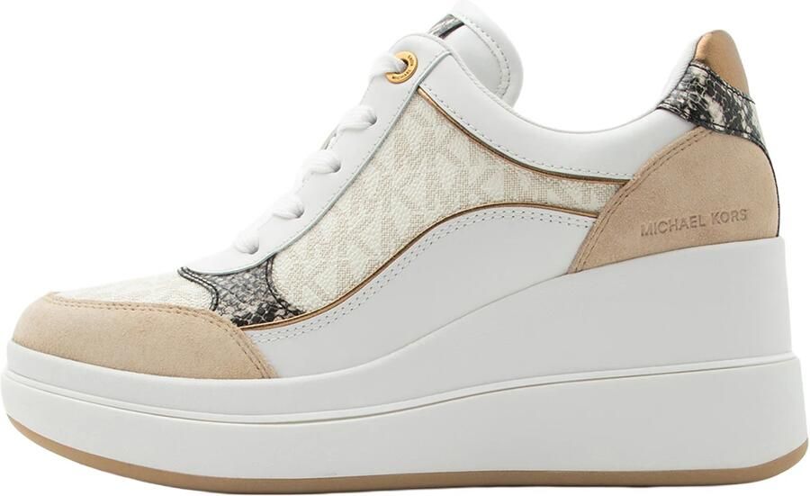 MICHAEL Kors Sneakers laag 'EMMY' beige zwart wit - Foto 2
