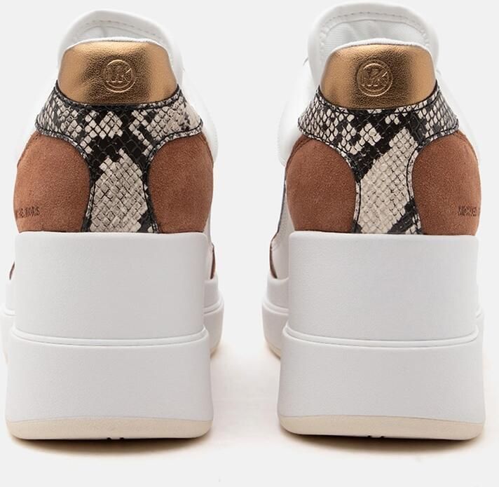 MICHAEL Kors Sneakers laag 'EMMY' karamel donkerbruin goud wit - Foto 5