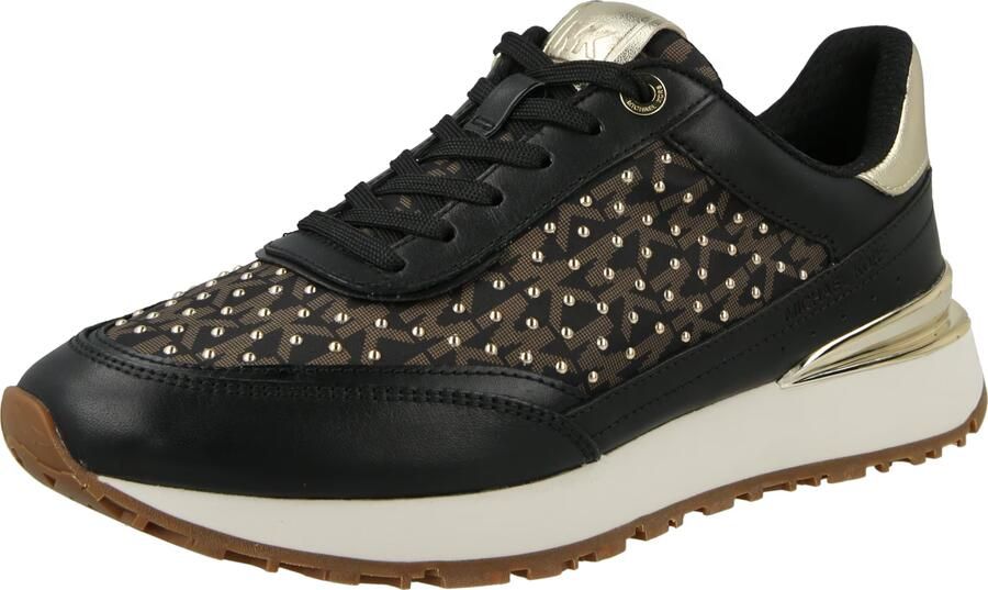 MICHAEL Kors Sneakers laag 'NOVA' bruin goud zwart