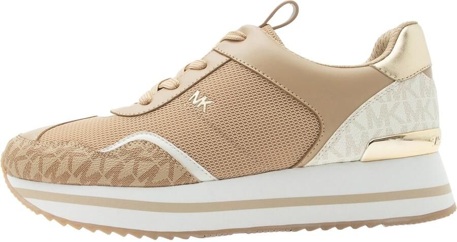 Michael Kors Raina Trainer Sneakers Dames Beige - Foto 7