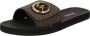 Michael Kors Bruine Charm Slide Pantoffels Brown Dames - Thumbnail 2