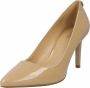Michael Kors womens leather pumps court schoenen high heel dorothy Beige Dames - Thumbnail 3