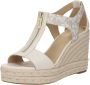 Michael Kors Wedge Sandaal Vanille Stijlvol White Dames - Thumbnail 3