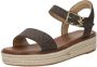 Michael Kors Richie Logo Platform Espadrille Sandal Brown Dames - Thumbnail 3