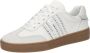 Michael Kors Scotty Lace Up Sneakers Dames Leren Sneaker Wit - Thumbnail 3