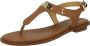 Michael Kors MK Plate Thong Dames Sandalen Luggage - Thumbnail 2