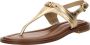 Michael Kors Mandy Thong Sandal Sandalen Dames Goud - Thumbnail 3