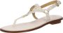 Michael Kors Stijlvolle Platte Sandalen voor Vrouwen Beige Dames - Thumbnail 3