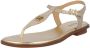 MICHAEL KORS Sandalen Dames Mallory Thong Maat: 40 Materiaal: Leer Kleur: Goud - Thumbnail 7