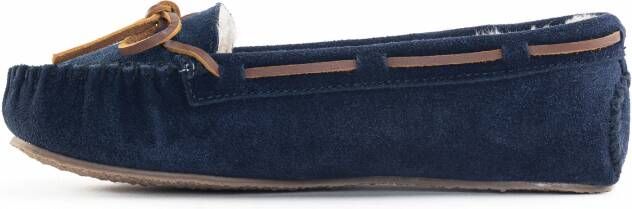 Minnetonka Huisschoenen 'Cally' navy bruin