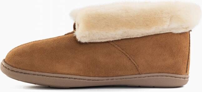 Minnetonka Huisschoenen 'Sheepshin' bruin