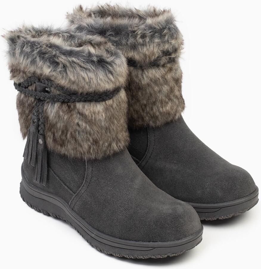 Minnetonka Boots 'Everett' beige donkergrijs - Foto 2