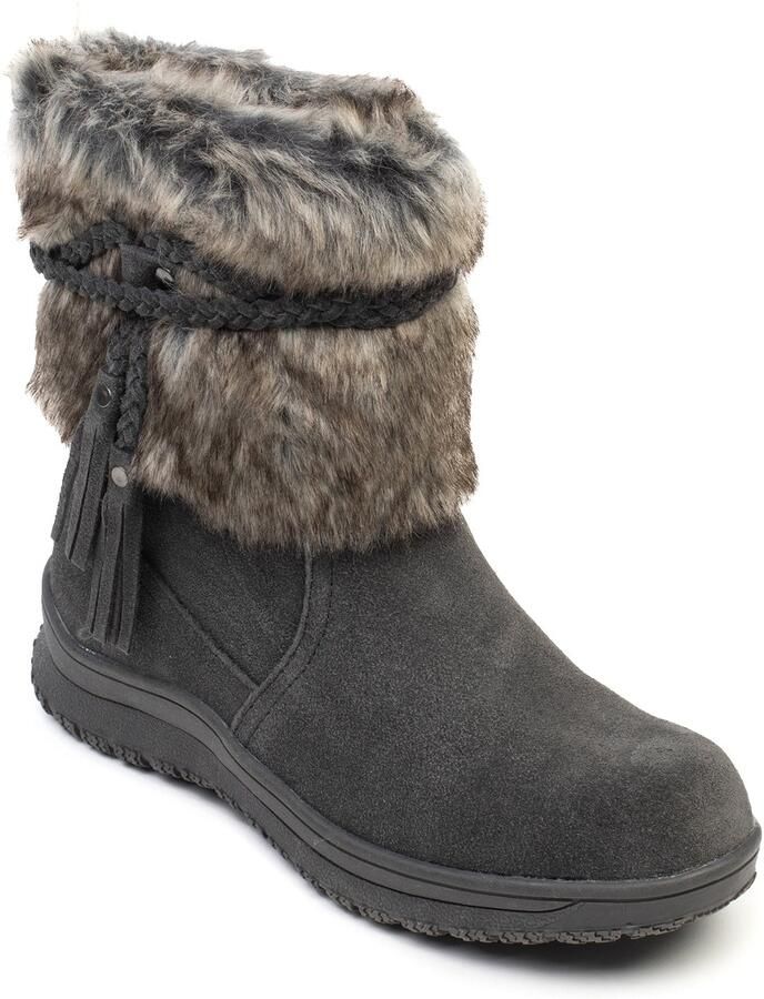 Minnetonka Boots 'Everett' beige donkergrijs - Foto 4