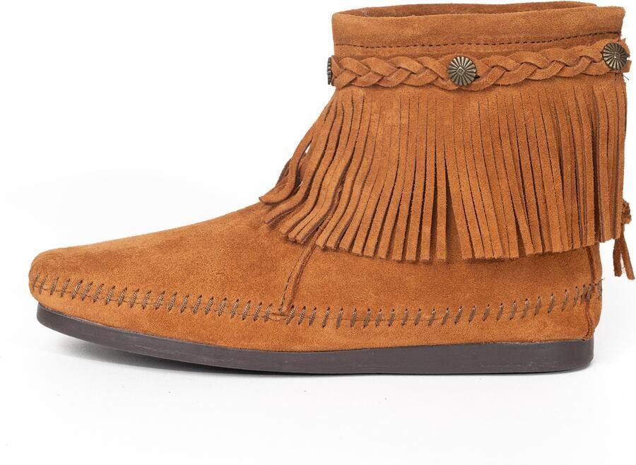 Minnetonka Enkellaarsjes bruin