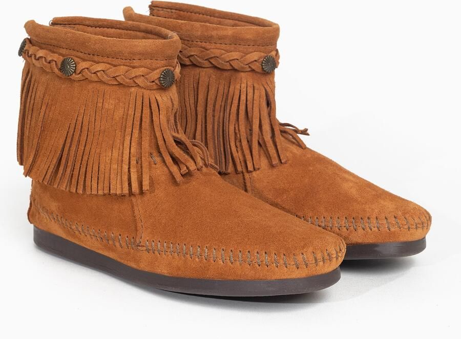 Minnetonka Enkellaarsjes bruin - Foto 5