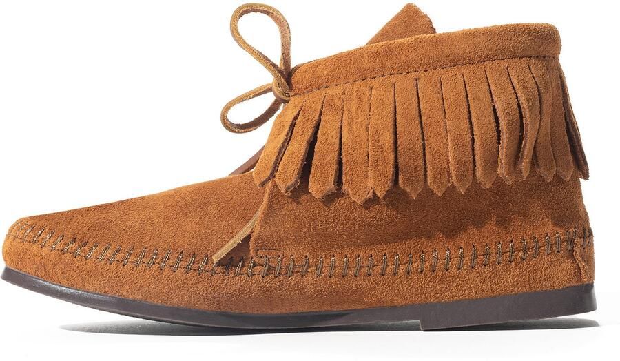 Minnetonka Enkellaarsjes cognac