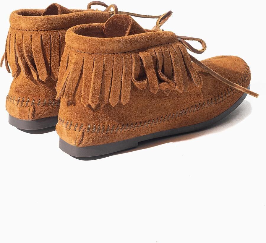 Minnetonka Enkellaarsjes cognac - Foto 4