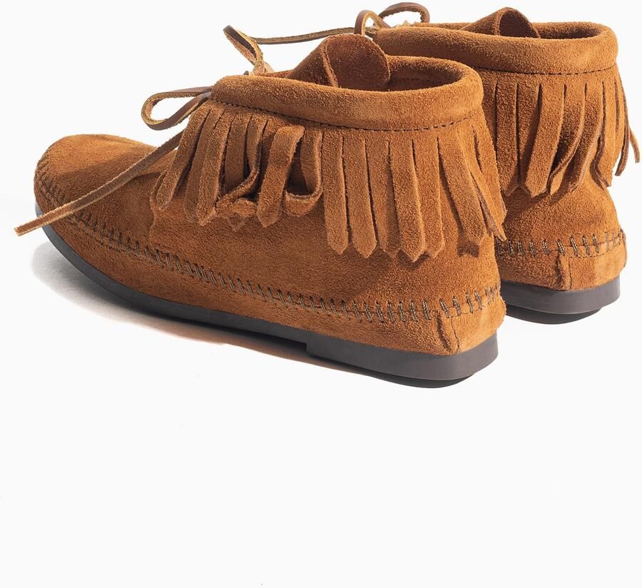 Minnetonka Enkellaarsjes cognac - Foto 3