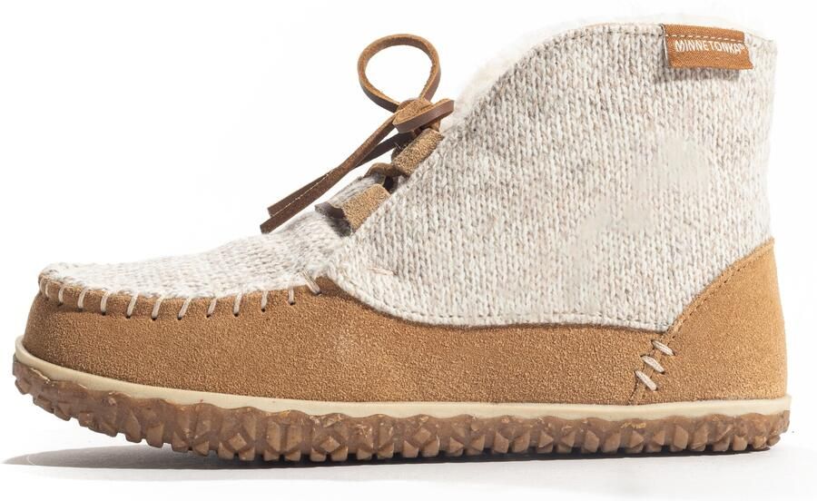 Minnetonka Enkellaarsjes 'Torrey' beige lichtbruin