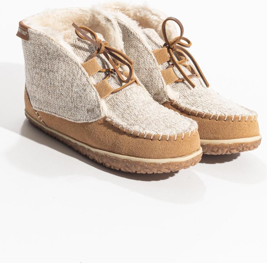 Minnetonka Enkellaarsjes 'Torrey' beige lichtbruin - Foto 3