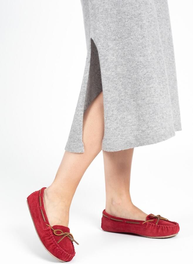 Minnetonka Huisschoenen 'Cally' lichtbruin rood - Foto 2