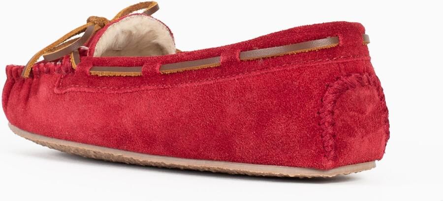 Minnetonka Huisschoenen 'Cally' lichtbruin rood - Foto 3