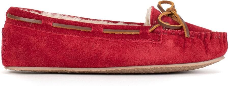 Minnetonka Huisschoenen 'Cally' lichtbruin rood - Foto 5