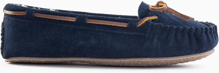 Minnetonka Huisschoenen 'Cally' navy bruin - Foto 6