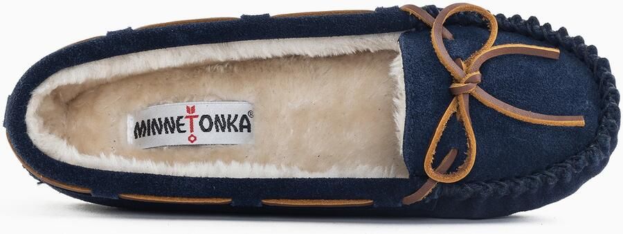 Minnetonka Huisschoenen 'Cally' navy bruin - Foto 4