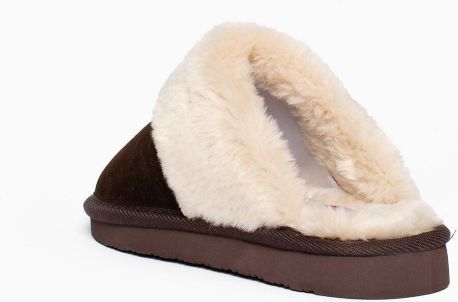 Minnetonka Huisschoenen 'Chesney Slide' crème bruin - Foto 3