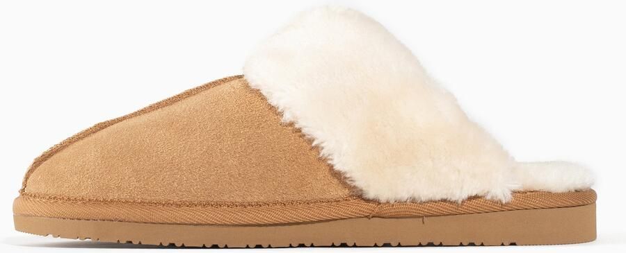 Minnetonka Huisschoenen 'Chesney Slide' crème lichtbruin - Foto 6