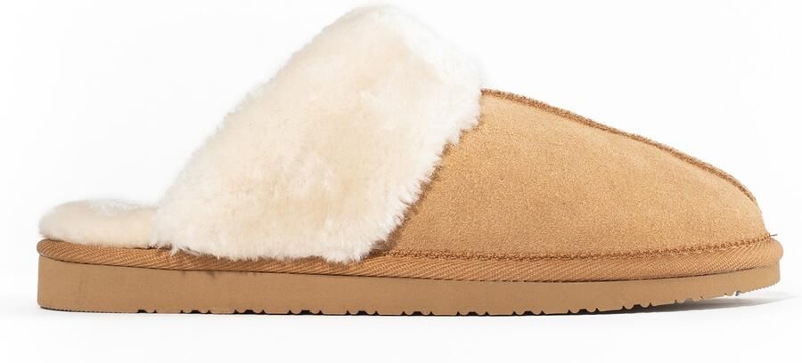 Minnetonka Huisschoenen 'Chesney Slide' crème lichtbruin - Foto 4