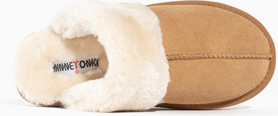Minnetonka Huisschoenen 'Chesney Slide' crème lichtbruin - Foto 5