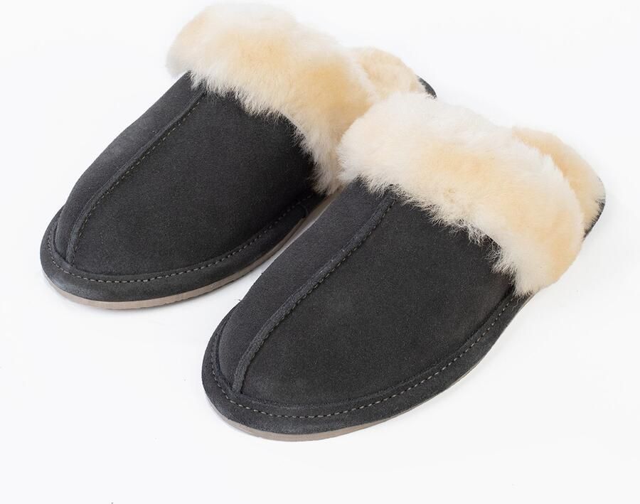 Minnetonka Huisschoenen crème donkergrijs - Foto 3