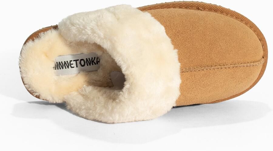 Minnetonka Instappers 'Chesney' bruin wit - Foto 4