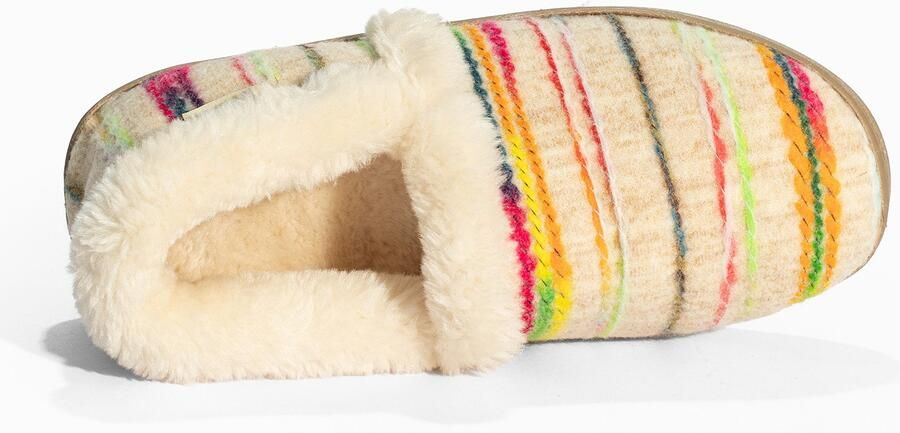 Minnetonka Instappers 'Dina' beige groen oranje pink - Foto 4