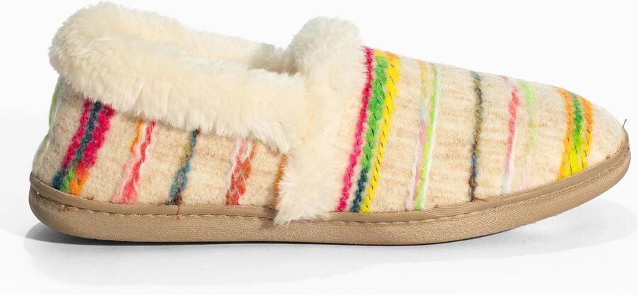 Minnetonka Instappers 'Dina' beige groen oranje pink - Foto 5