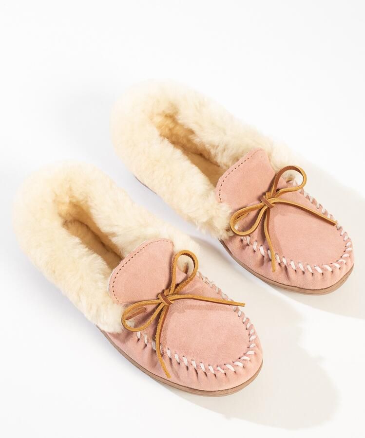 Minnetonka Mocassins 'Alpine' champagne lichtbeige - Foto 2