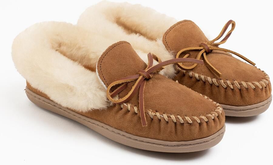 Minnetonka Mocassins 'Alpinsheepskin' koper - Foto 3