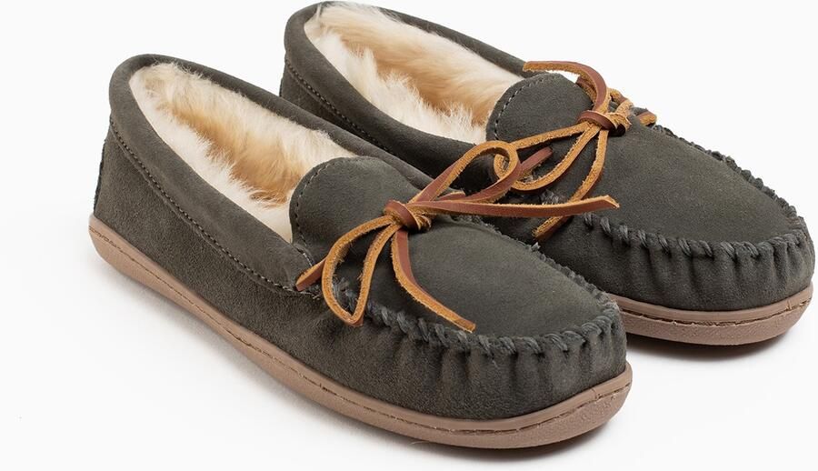 Minnetonka Mocassins bruin grijs - Foto 3