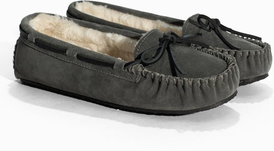 Minnetonka Mocassins 'Cally' donkergrijs - Foto 3
