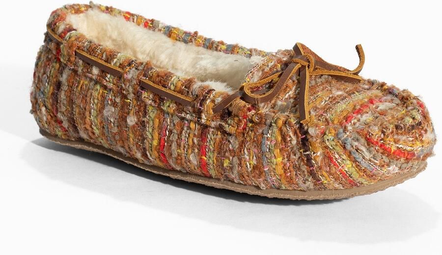 Minnetonka Mocassins 'Cally' pueblo taupe lichtgroen rood - Foto 2