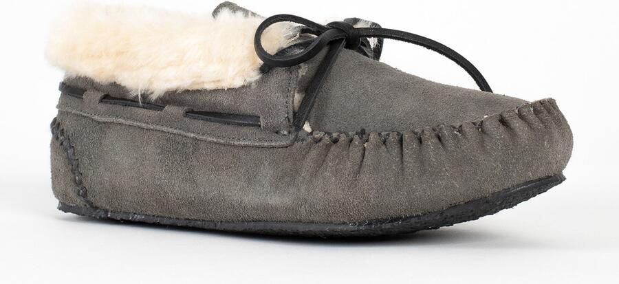 Minnetonka Mocassins 'Chrissy' grijs wit - Foto 4