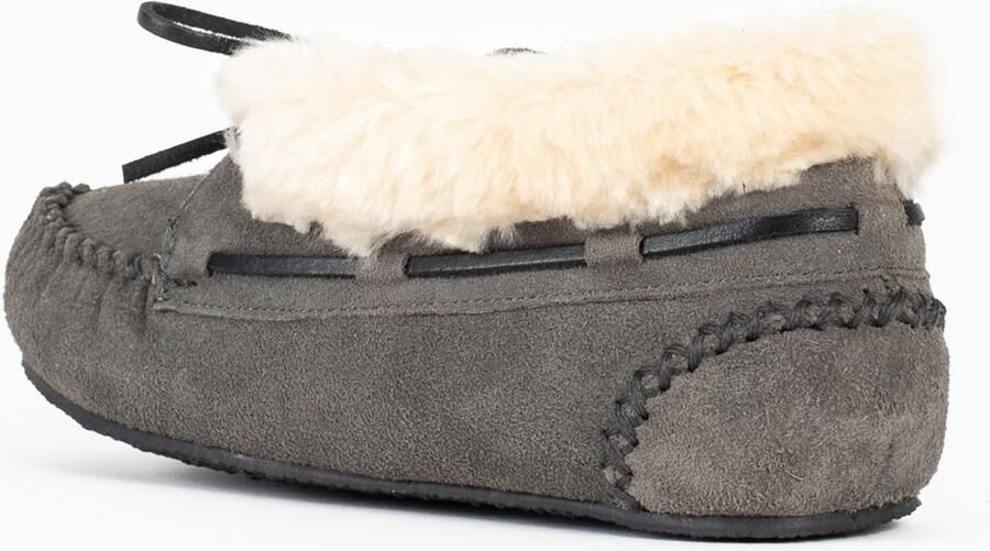 Minnetonka Mocassins 'Chrissy' grijs wit - Foto 3
