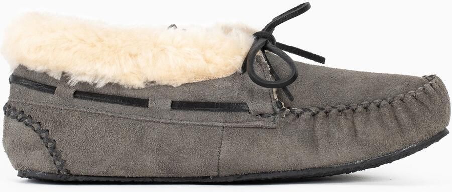 Minnetonka Mocassins 'Chrissy' grijs wit - Foto 6