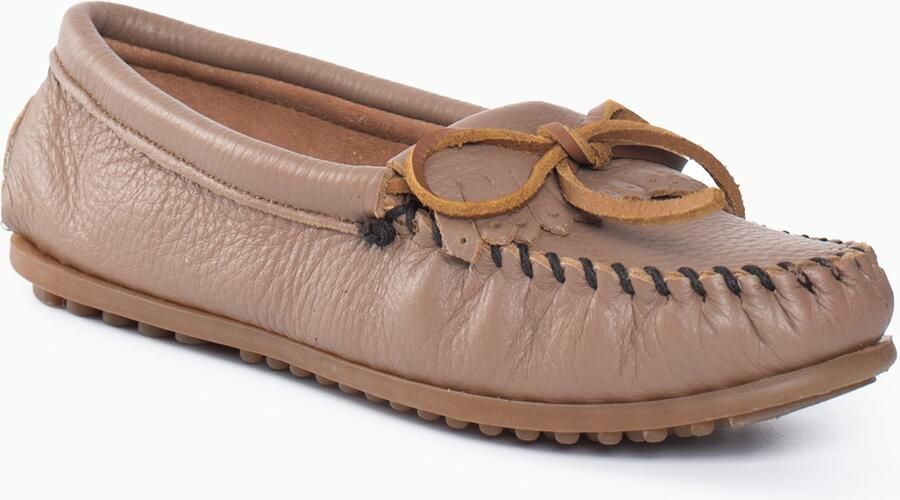 Minnetonka Mocassins 'Deerskin Kilty' lichtbruin - Foto 4